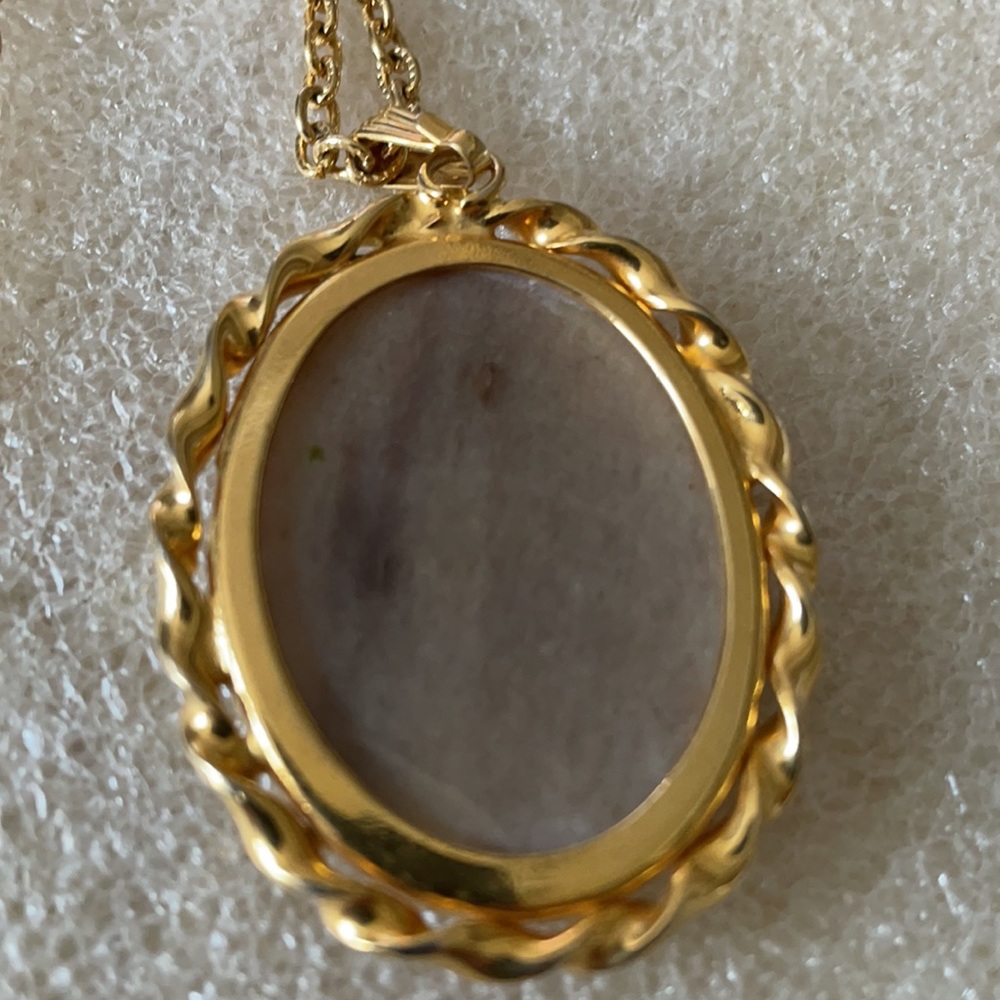 Vintage Art Deco wave jasper necklace - Picture 3 of 5